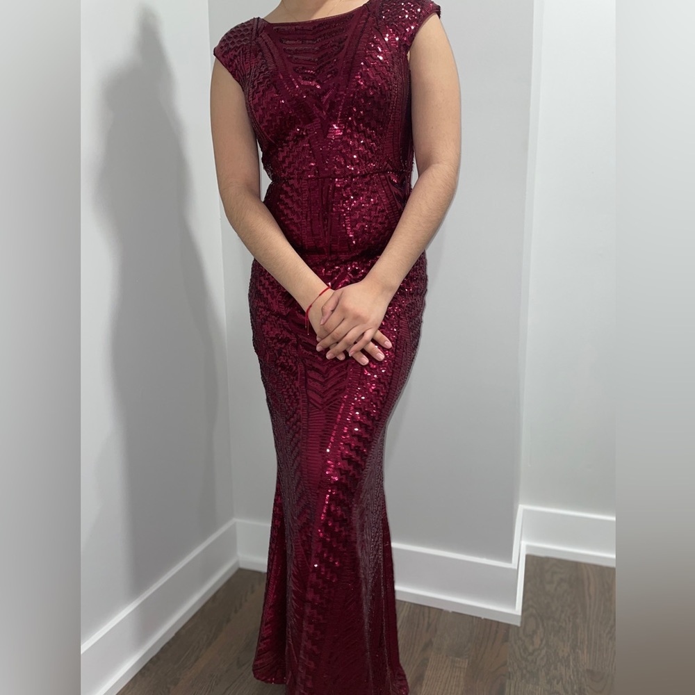 Night way sequin prom dress